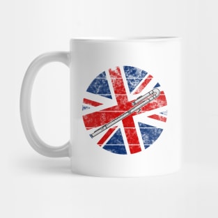 Bass Flute UK Flag Britain Flautist British Musician Mug